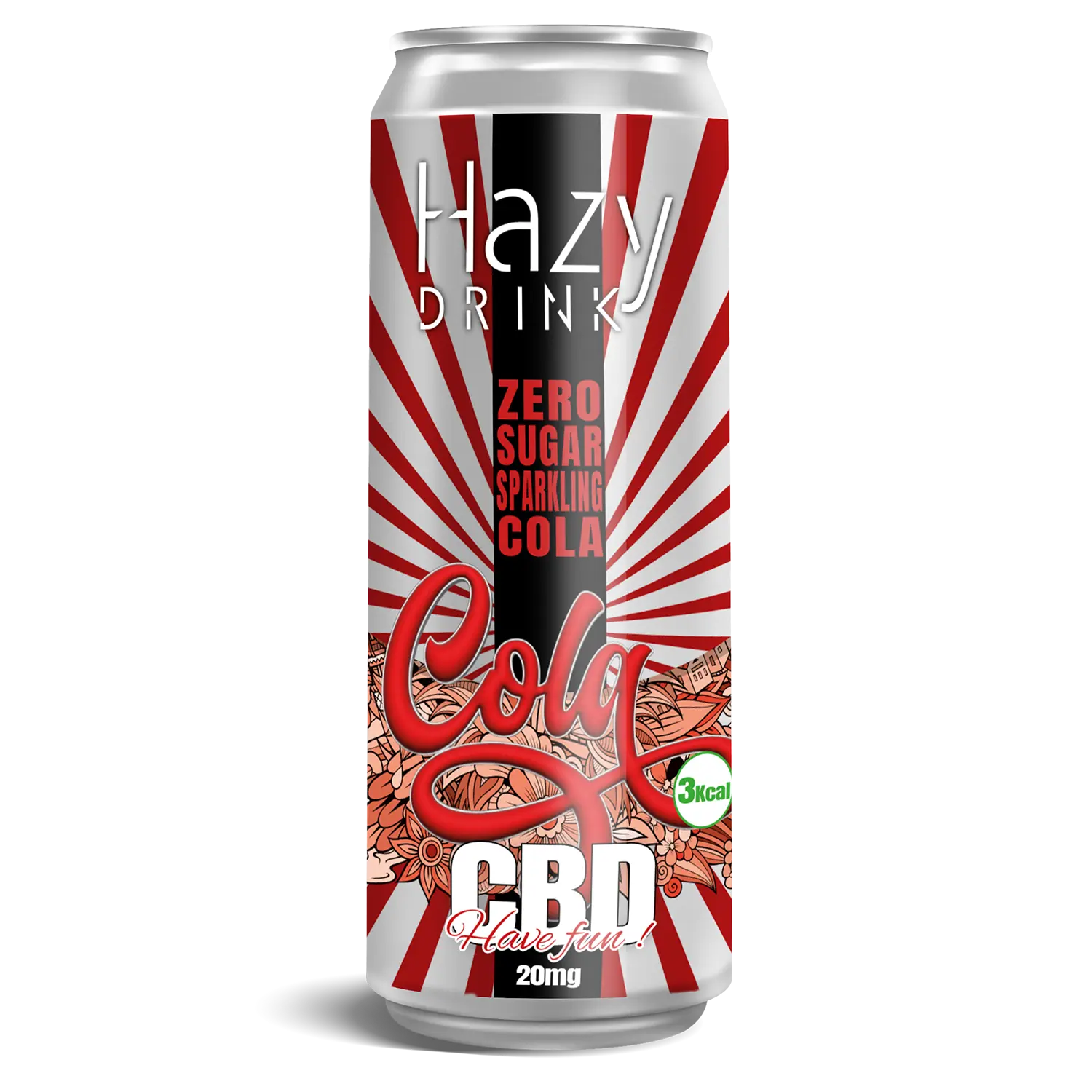 Hazy Drink 20mg CBD boisson gazeuse Cola